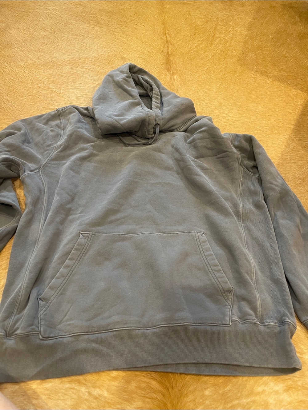 Dark grey 100% cotton hoodie